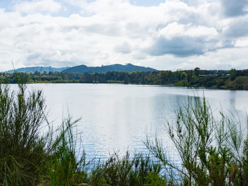 Lake Karapiro near Cambridge, New Zealand.